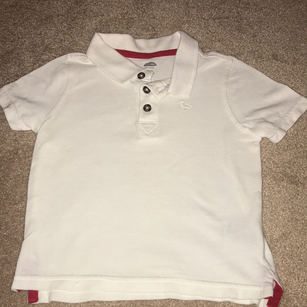 Toddler White Polo